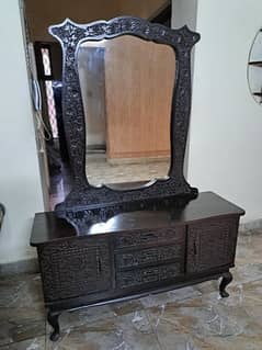 Chiniot Wood Dressing Table [FIXED PRICE] (Used, 2 legs are broken)