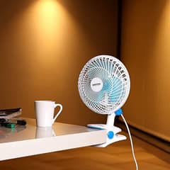 Krypton Table And Clip Fan 8 inch