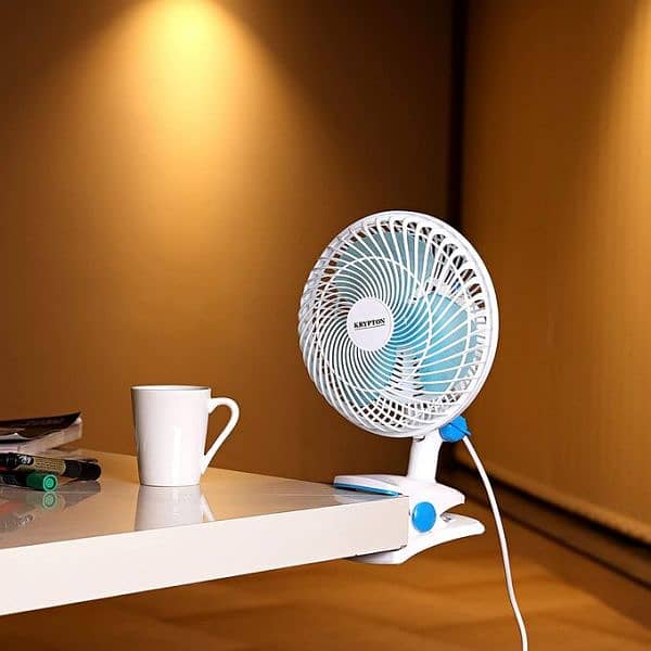 Krypton Table And Clip Fan 8 inch 0