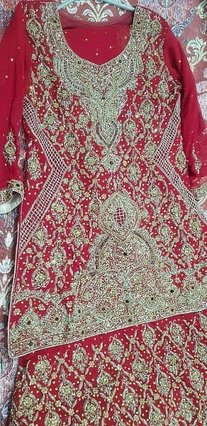 2 bridal dresses Red and blue grey 0