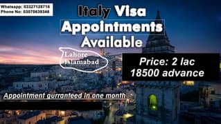 Italy and other Countries Visa Appointment available 0