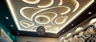 gupsum tiles/tiles/gupsum ceiling/all interior design available 9