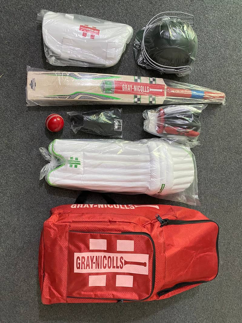 hard ball kit A bat is essential, along with batting pad/availabl stok 1