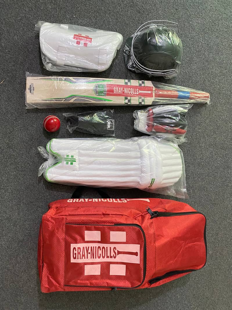 hard ball kit A bat is essential, along with batting pad/availabl stok 2