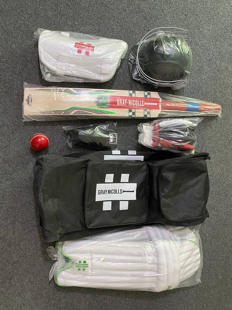 hard ball kit A bat is essential, along with batting pad/availabl stok 3