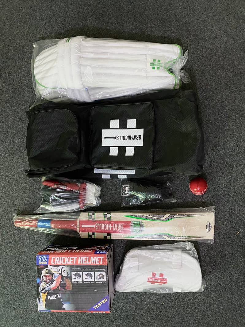 hard ball kit A bat is essential, along with batting pad/availabl stok 5