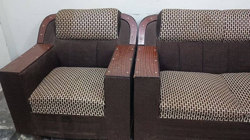 brown sofa set and bed urgent selling 0