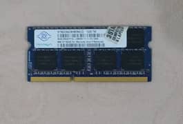 Laptop parts 8GB Ram DDR3 read add 0