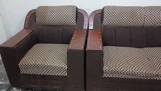 urgent selling brown sofa set 3 2 1
