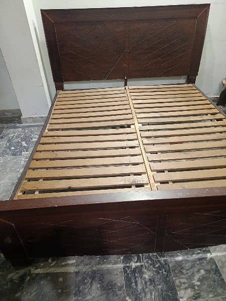 brown bed urgent selling 0