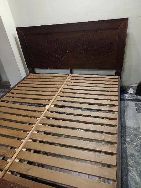 brown bed urgent selling 2