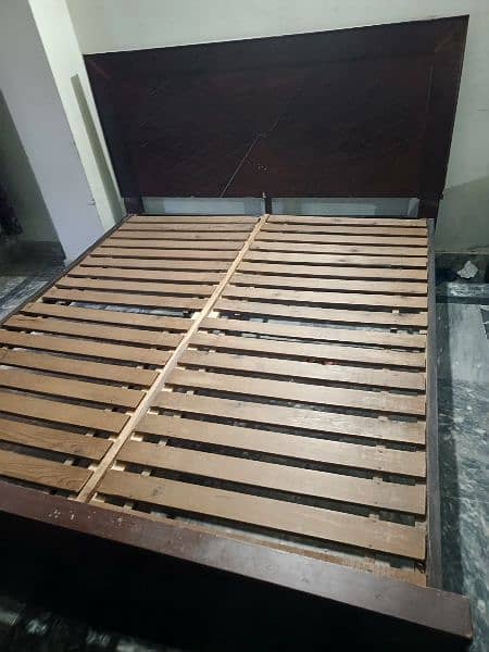 brown bed urgent selling 3