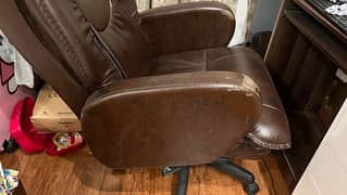 Executive Leather Chair Lumber Supported