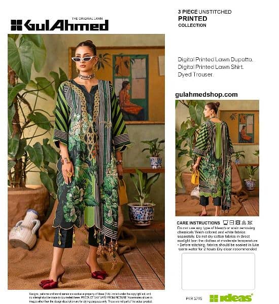 Printed lawn suit | 3 PC suit | casual dress | summer collection 6