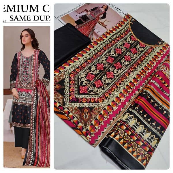 Printed lawn suit | 3 PC suit | casual dress | summer collection 17