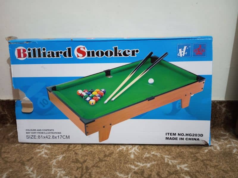 snooker available for sale only box open 0