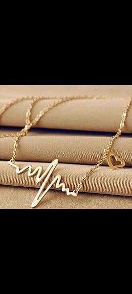 heart beat necklace 0