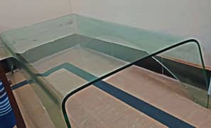 molded glass table