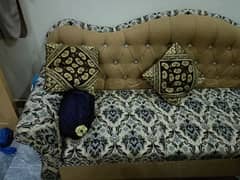 5 seter sofa bed with 2 side table and 3 table  for sale