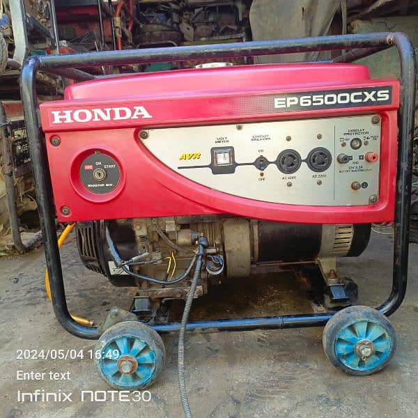 The Honda Petrol & Gas Generator 5 KVA EG6500CXS.  +92 345 2276663 0