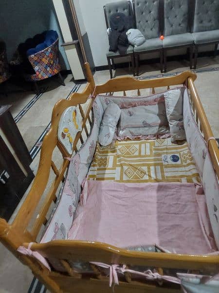 Baby cot / Baby beds / Kid baby cot / Kids furniture / with matress 3