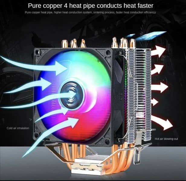 Evesky 4 Heat Pipe CPU Cooler 0