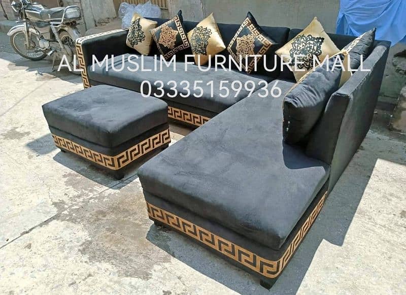 BISMILLAH FURNITURE MALL OFFERS LOOT MARR SALE on L SHAPE SOFA SET 14