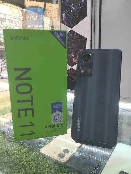 Infinix note 11 4gb 128 gb with box brand new condition 0
