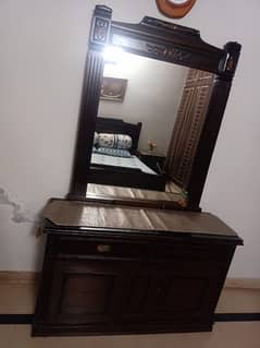 Dressing table and showcase