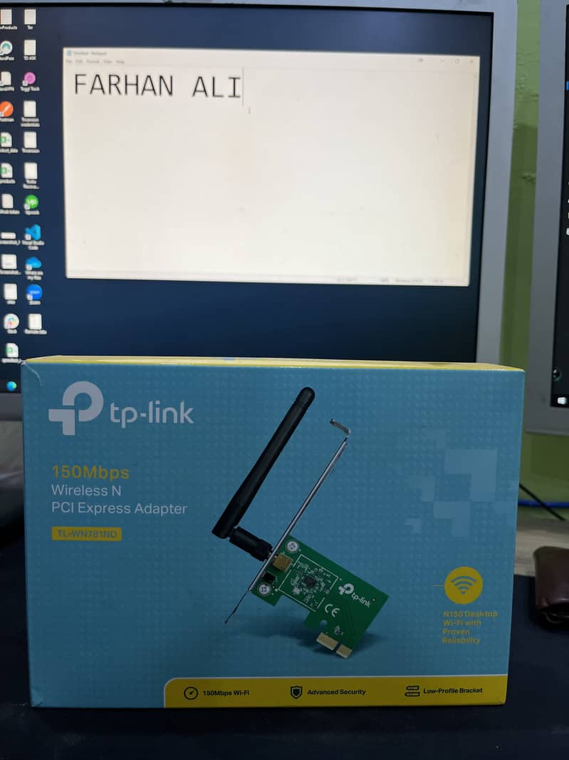 Tp-Link TL-WN781ND 150Mbps Wireless N PCI Express Adapter 0