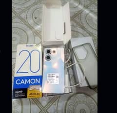 Tecno Camon 20 256gb 16gb full box 10/9 condition 9 months warranty