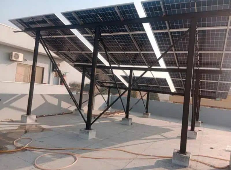 . Elevated Solar Structure customized Guarder Work 14 rup watt 1