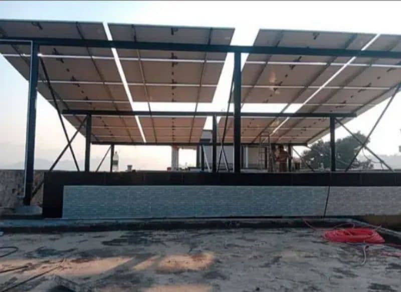 . Elevated Solar Structure customized Guarder Work 14 rup watt 5