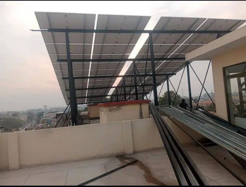 . Elevated Solar Structure customized Guarder Work 14 rup watt 6