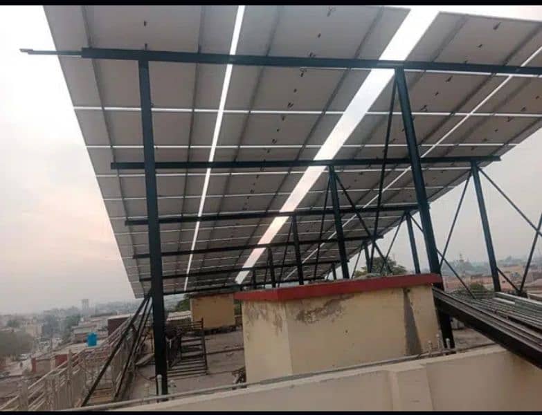 . Elevated Solar Structure customized Guarder Work 14 rup watt 9