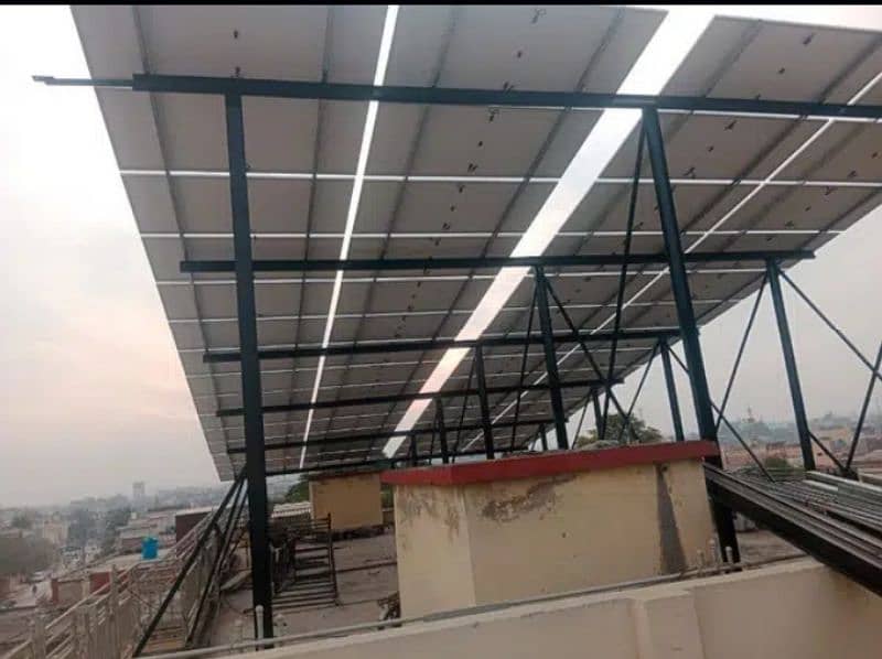 . Elevated Solar Structure customized Guarder Work 14 rup watt 10