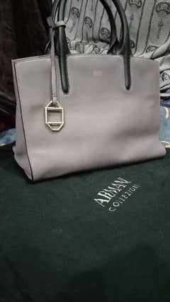 Armani Leather Italian Bag