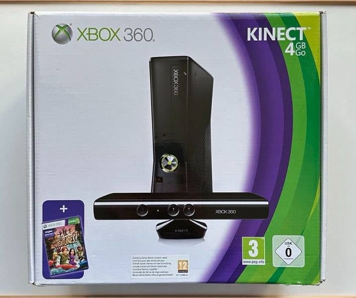 xbox 360 with kinetic (Just box opened) 0