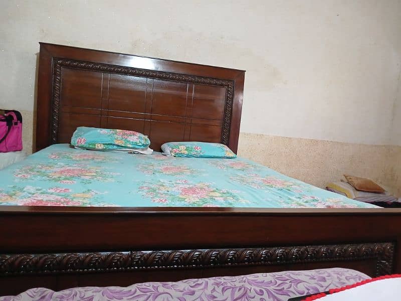 double bed , brown colour 2