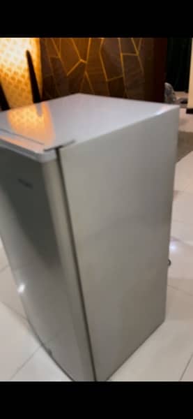 small fridge . 1