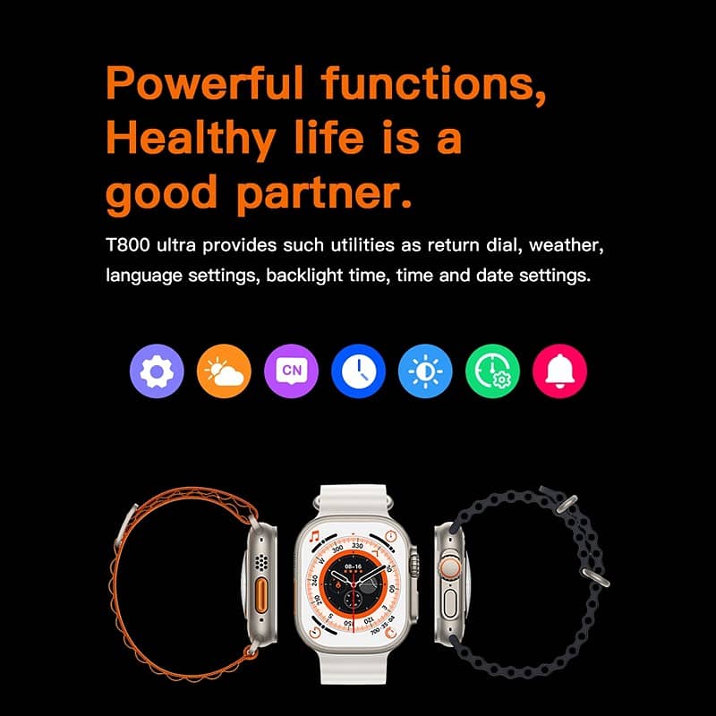 T800 Ultra Smart Watch Series 8 1.99" Bluetooth Call Smartwatch 3