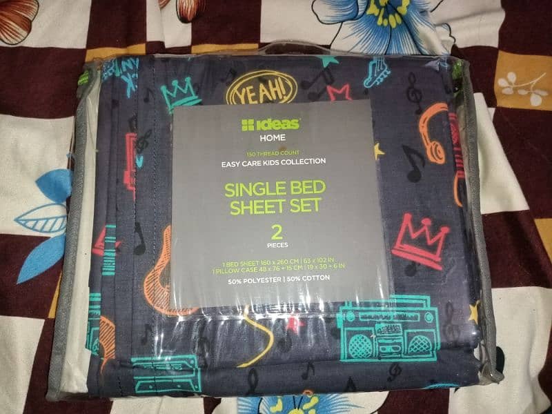 Orignal Ideas By Gul Ahmed Home Single Bedsheet Set 2 Pieces 2