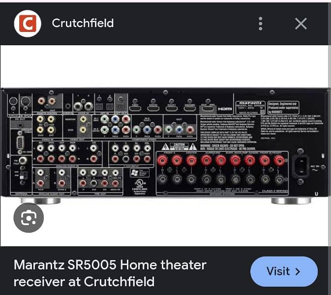 MARANTZ SR5005 Amplifier Home Theater (JBL Klipsch DENON) 4
