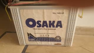 Osaka tubular battery 185 ampr 8 month used