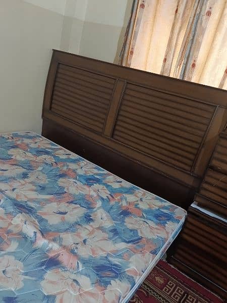 Wooden bedset with mattress 3