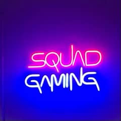Squad gaming neon light
