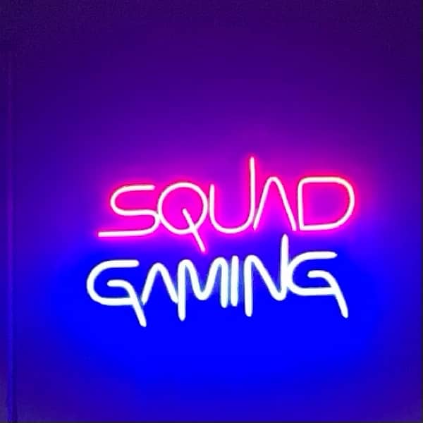 Squad gaming neon light 0