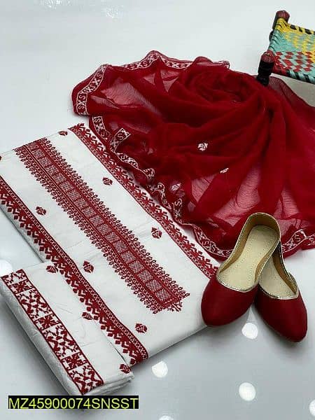 Brand New Unstitched Suit with khoosa. 0