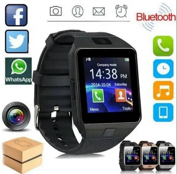 Sim & SD Card Supported Smart Watch 0