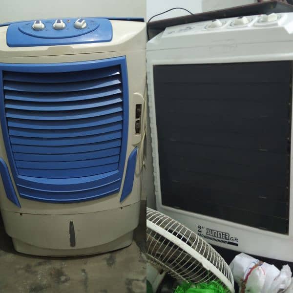 2 Room cooler new only 1 year use 0